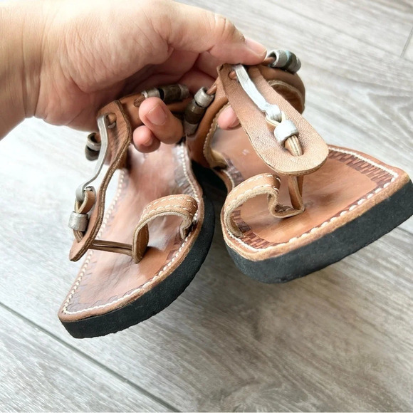 Handmade Leather Square Toe Sandal - Picture 5 of 12